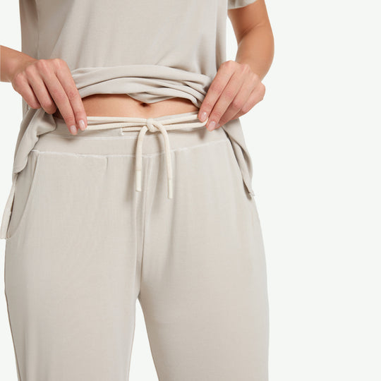 Conjunto de pijama de mujer en capas de modal y aire al por mayor - 2311820103