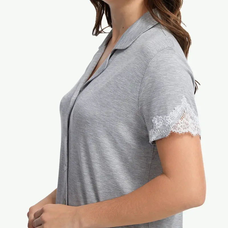 TENCEL Modal Lace Trim Pj Wholesale Womens Nightwear Suppliers