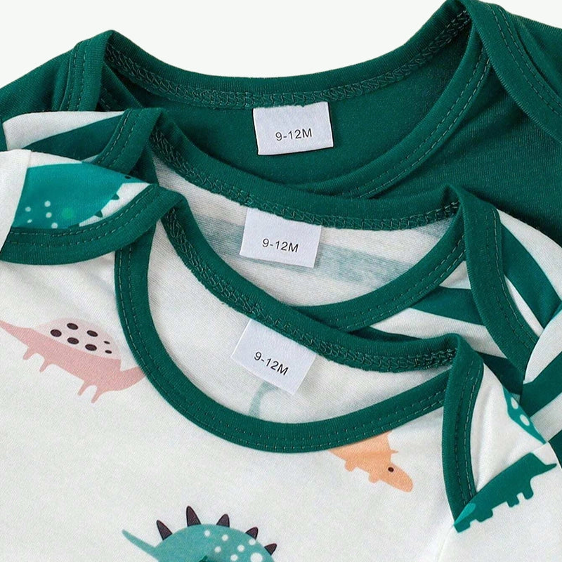 Body con pies estampado para bebés varones al por mayor de fábrica