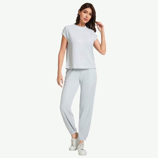 Pyjama en tissu modal à couches superposées pour femme, en vrac - 2315500102