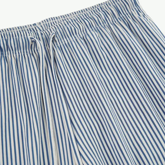Wholesale Premium Yarn-dyed Vertical Stripes Tencel Lyocell Sleepwear Vendors