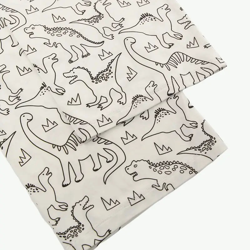 Custom DIY Graffiti Coloring Organic Cotton Kids Sleepwear Wholesale