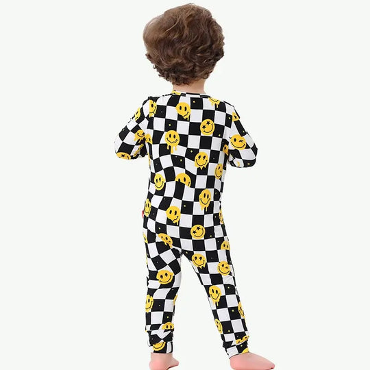 Manufacturer Wholesale Baby Plaids Printed Bamboo Clothing