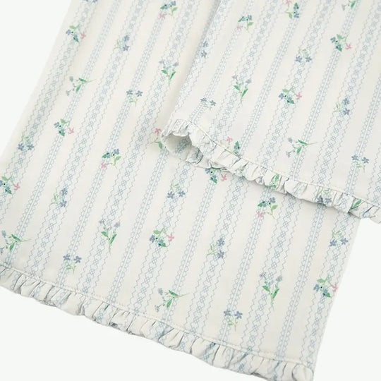 Floral Stripe Pajama Set Wholesale Boutique Sleepwear Supplier