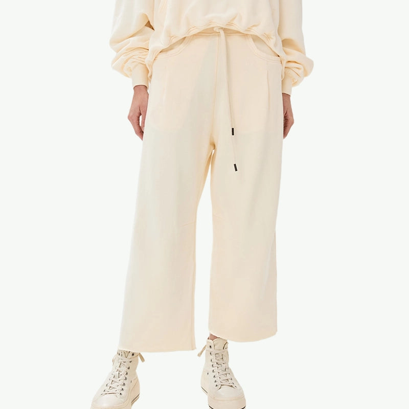Custom Organic Cotton Cropped Hoodie Lounge Sets Wholesale Supplier