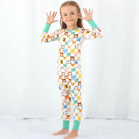 Proveedor mayorista de pijamas de bambú para niños pequeños OEM