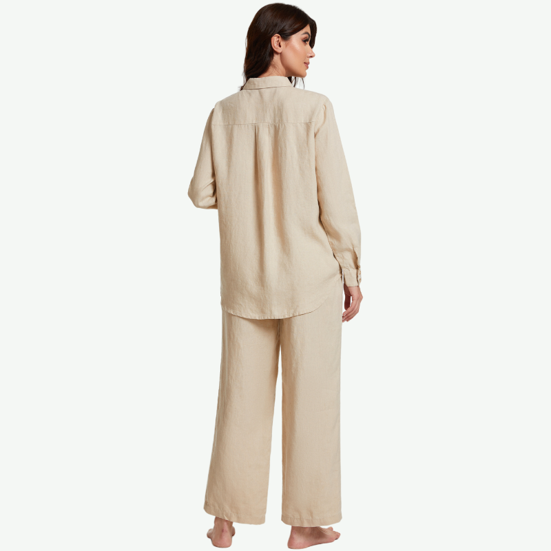 Conjuntos de pijamas de cáñamo para mujer al por mayor - 2213810183