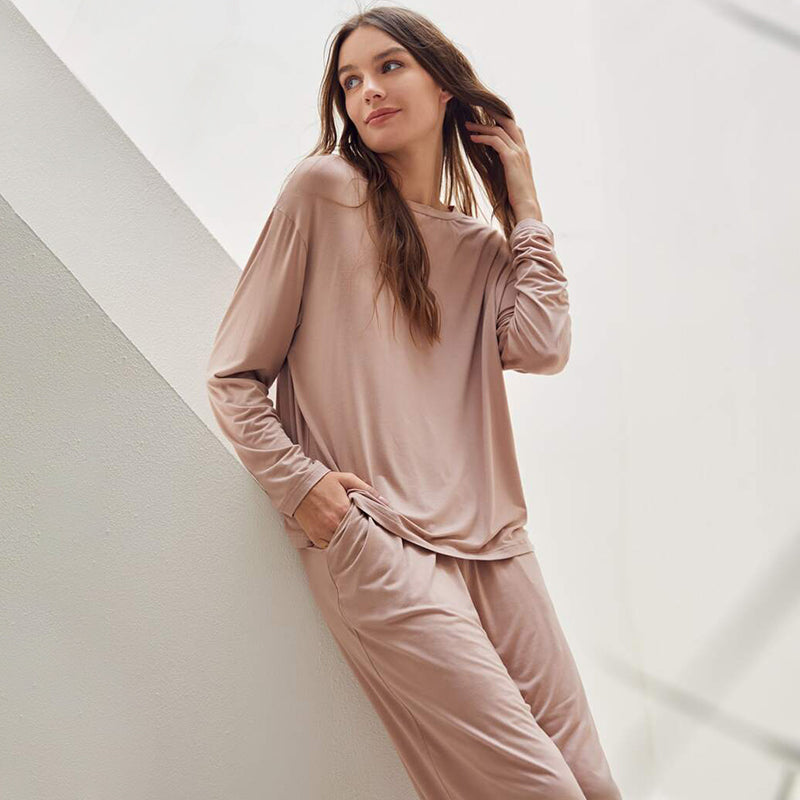 Proveedores mayoristas de conjuntos de pijamas suaves de modal para mujeres