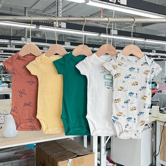 Boys Onesies Custom Wholesale Organic Cotton Baby Clothes Manufacturer
