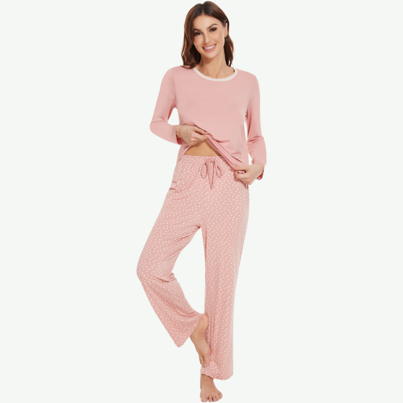 Woman Bamboo Long Sleep Set Wholesale - Loungewear Manufacturer