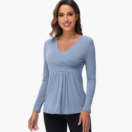 Fabricante de pijamas de maternidad para mujer OEM con tops suaves