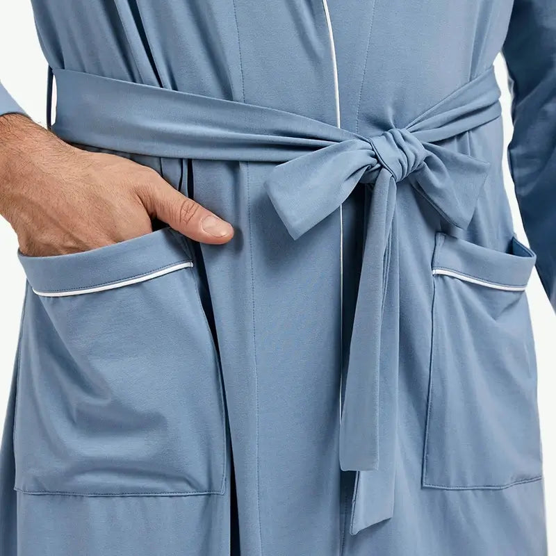 Lightweight Jersey Modal Cotton Robes Wholesale Men's Dressing Gown Manufacturer
