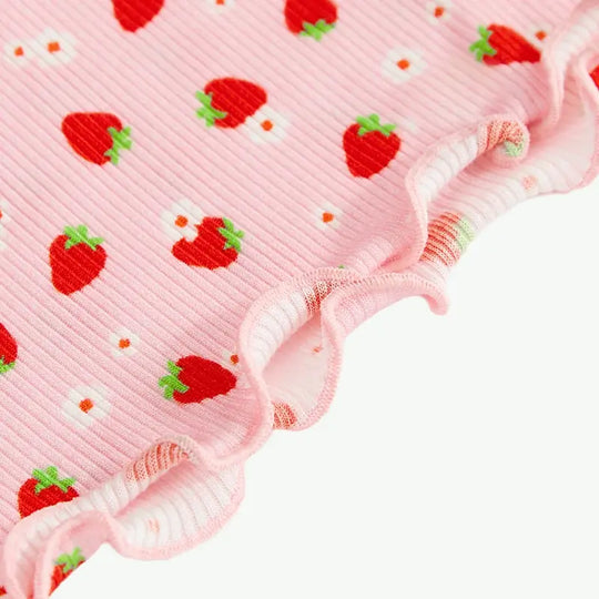 Customized Bulk Bamboo Ribbed Girls Childrens Pjs Wholesale