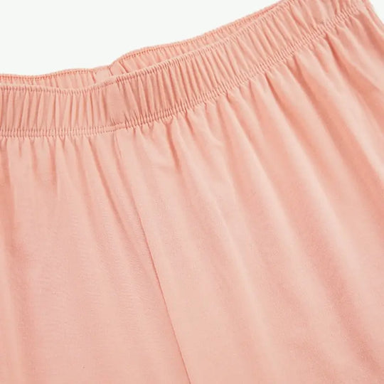 Custom Solid Ruffled Cotton Pajama Sets in Bulk