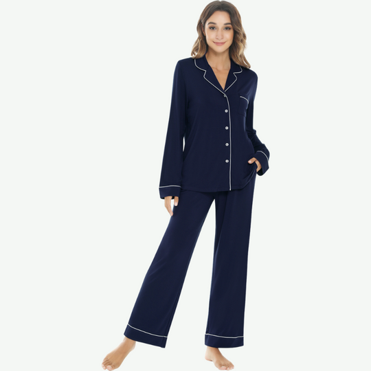 Conjuntos de pijamas de bambú para mujer OEM a granel - 31129319