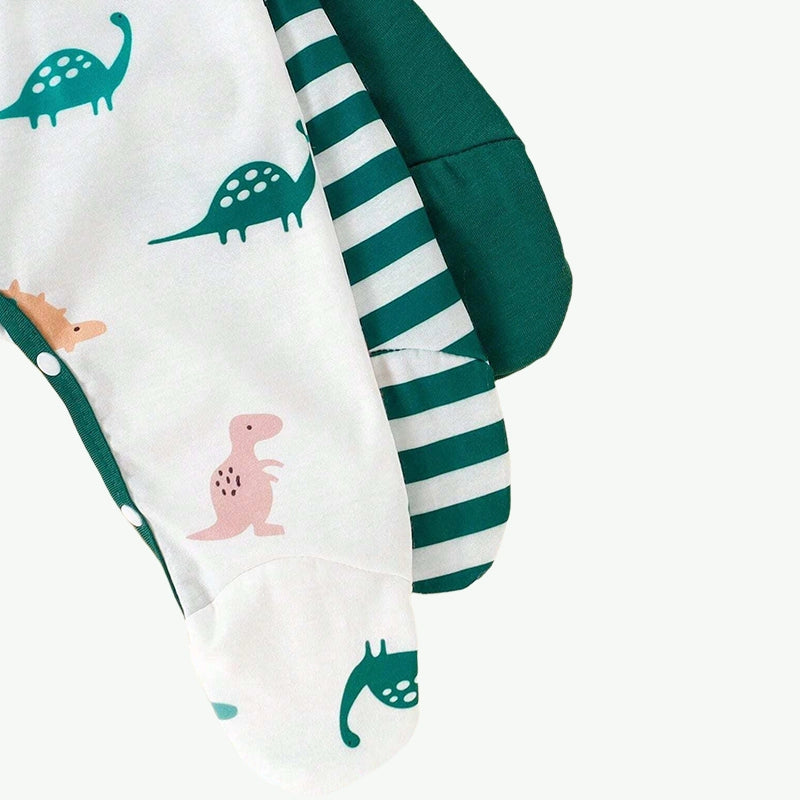Body con pies estampado para bebés varones al por mayor de fábrica