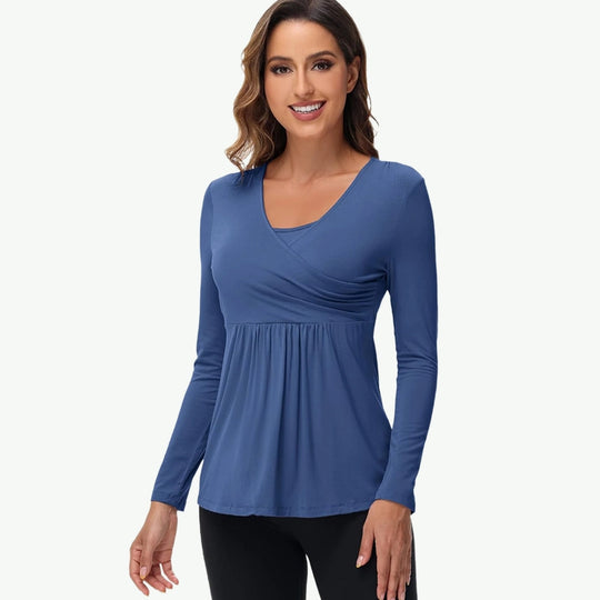 Fabricante de pijamas de maternidad para mujer OEM con tops suaves