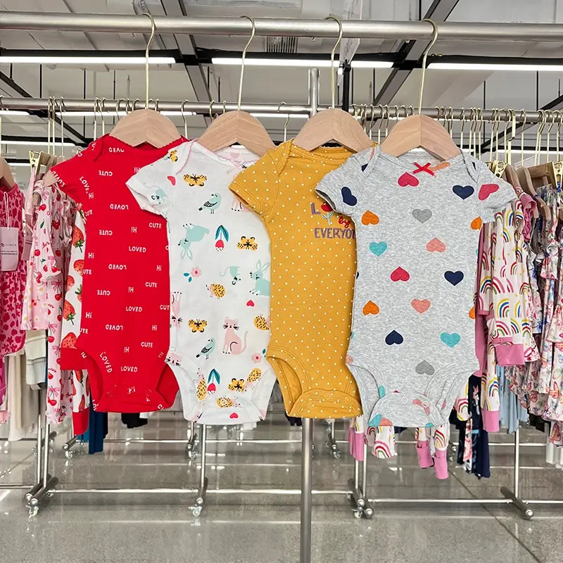 Organic Baby Bodysuits Wholesale Private Label Baby Clothes Factory