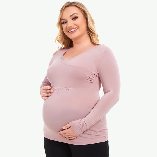 Proveedor mayorista de blusas de maternidad de bambú para mujer