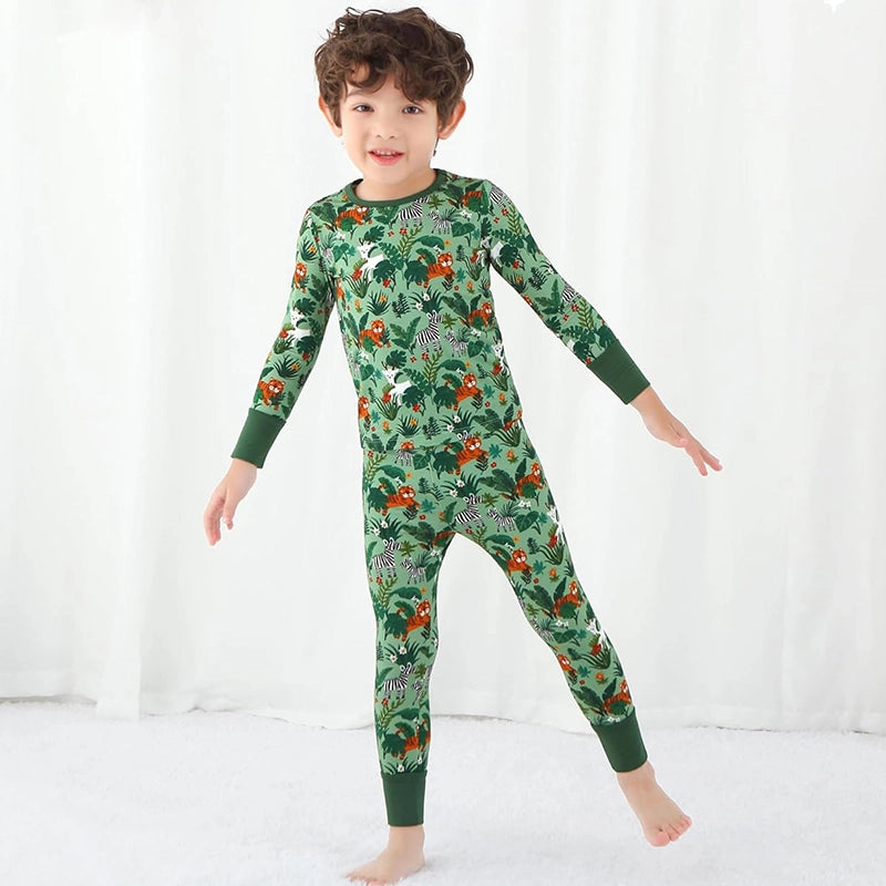 Proveedor mayorista de pijamas de bambú para niños pequeños OEM