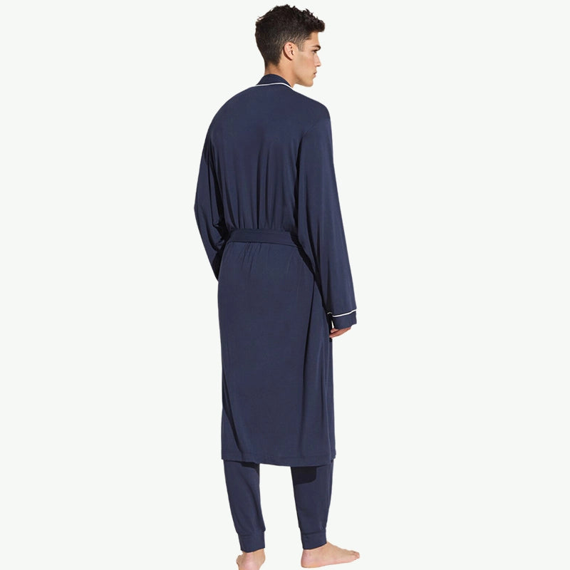 Bulk Custom Tencel Modal Robe Set for Men With Pockets