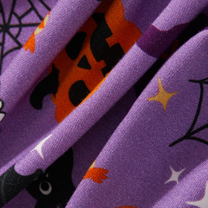 Fabricante de ropa de bebé con cremallera y estampado de Halloween a granel