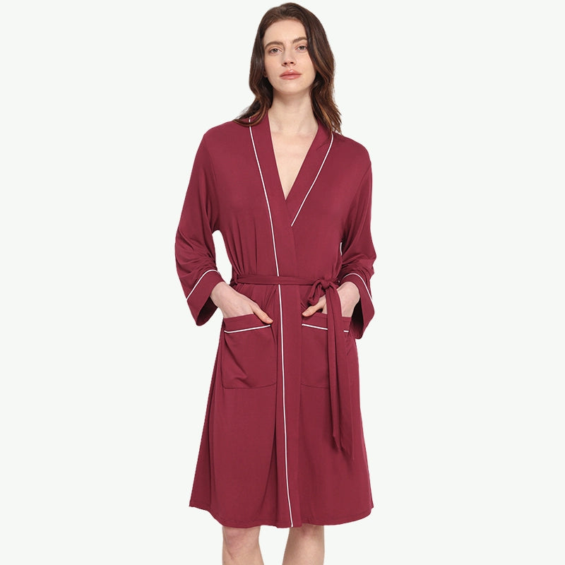 Personalised Womens Bamboo Viscose Luxury Blank Robes Manufacturer