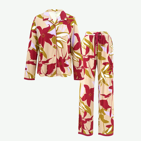 Conjunto de pijama floral para mujer al por mayor - 2311740022
