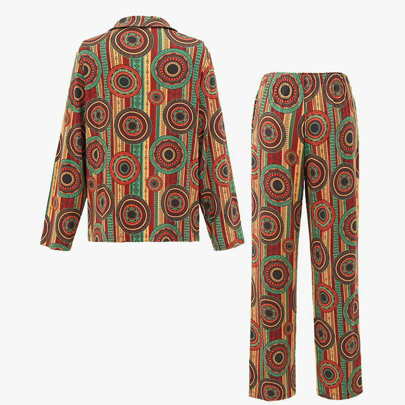 Custom Elegant Printed Women Pyjama Set-2315580130