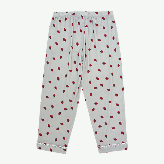 Conjunto de pijama largo con ribetes estampados para niños a granel - 2315580067