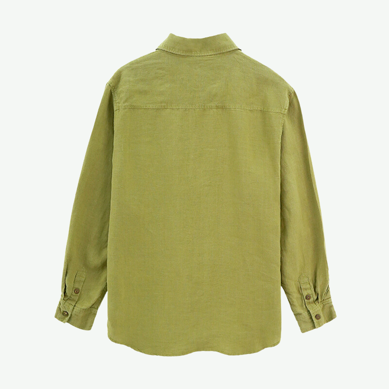 Camisa de cáñamo orgánico para hombre al por mayor - 2214980118