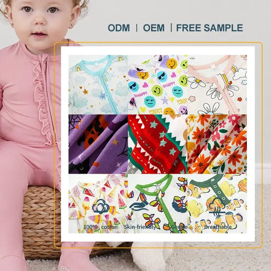 Boys Onesies Custom Wholesale Organic Cotton Baby Clothes Manufacturer
