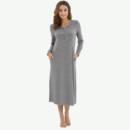 Soft Long Sleeve Nightshirts Bulk-180322065