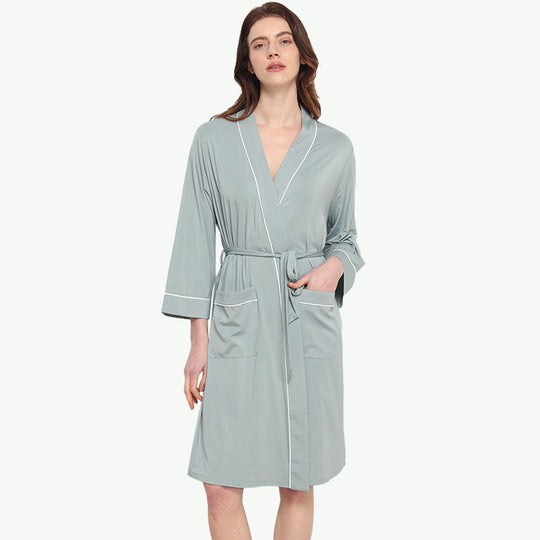 Personalised Womens Bamboo Viscose Luxury Blank Robes Manufacturer