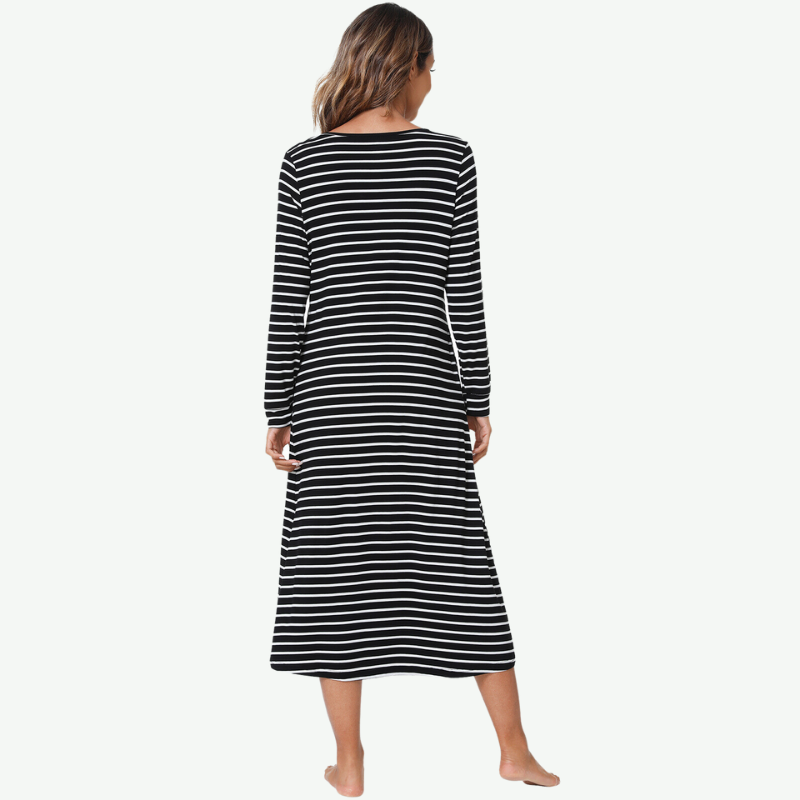 Soft Long Sleeve Nightshirts Bulk-180322065
