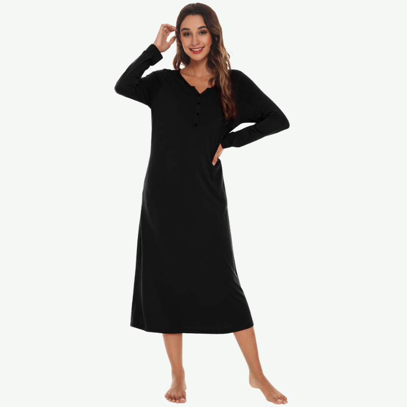 Soft Long Sleeve Nightshirts Bulk-180322065