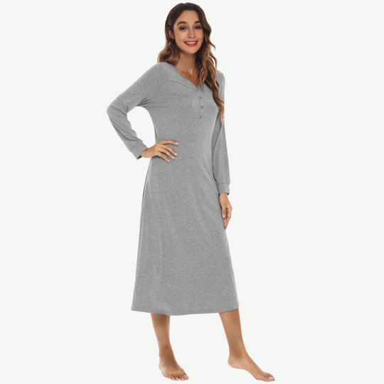 Soft Long Sleeve Nightshirts Bulk-180322065