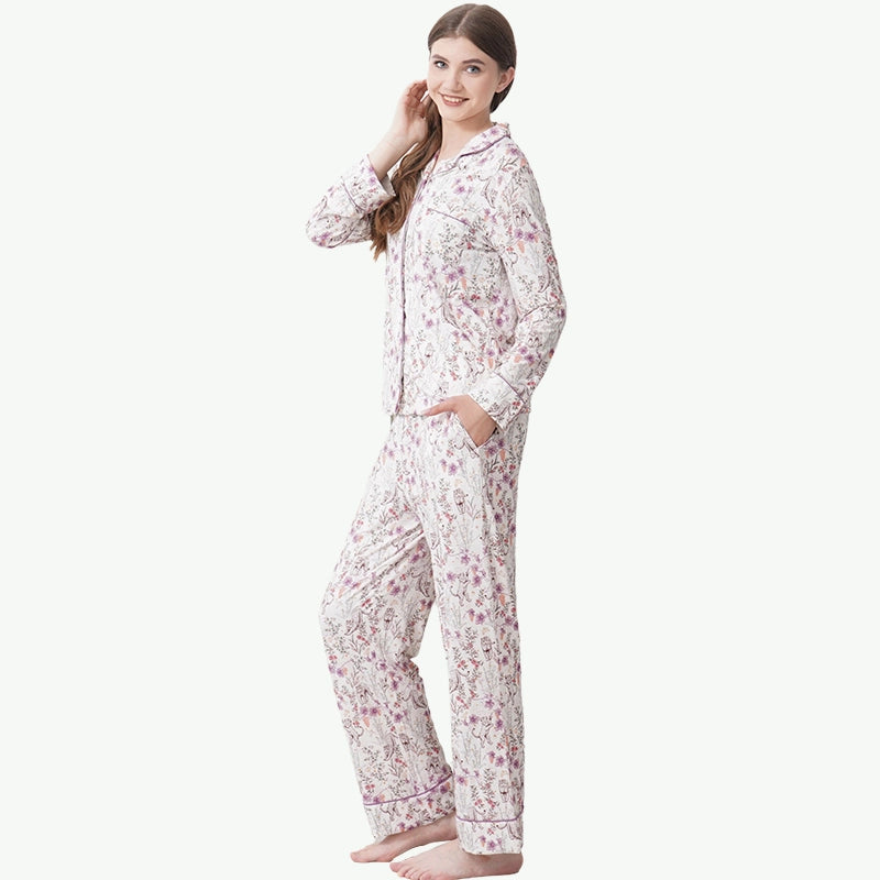 Conjunto de pijama estampado de empresa mayorista -2416520091