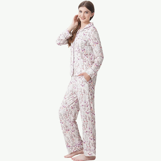 Conjunto de pijama estampado de empresa mayorista -2416520091