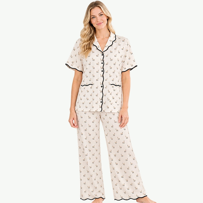Cute Print Women Sleepwear from Cotton Pyjama Manufacturers