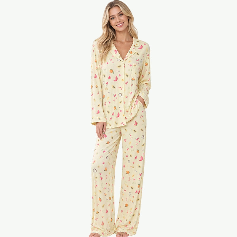 Wholesale TENCEL Modal Fruit Print Nightwear Manufacturer