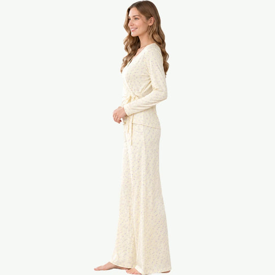 Wholesale Women Bamboo Wrap Pajama Set Custom Sleepwear Manufacturer