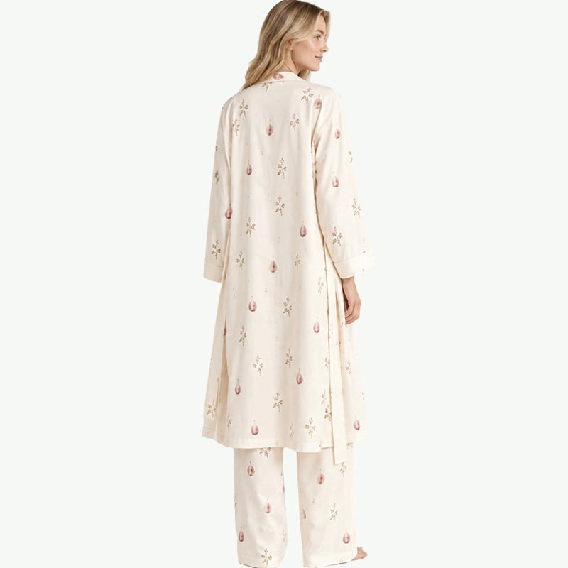 Wholesale Floral 3-Piece Pajama Set | Custom Cotton Sleepwear in Bulk