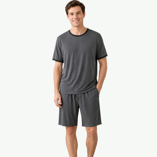 Supplier Custom Classic Men Bamboo Pajama Set-2313810001