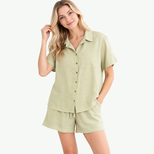 Private Label Women Hemp Pajama Set Supplier