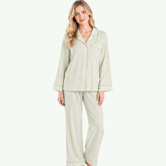 Private Label TENCEL Modal Jacquard Ribbing Pyjama Wholesale Suppliers