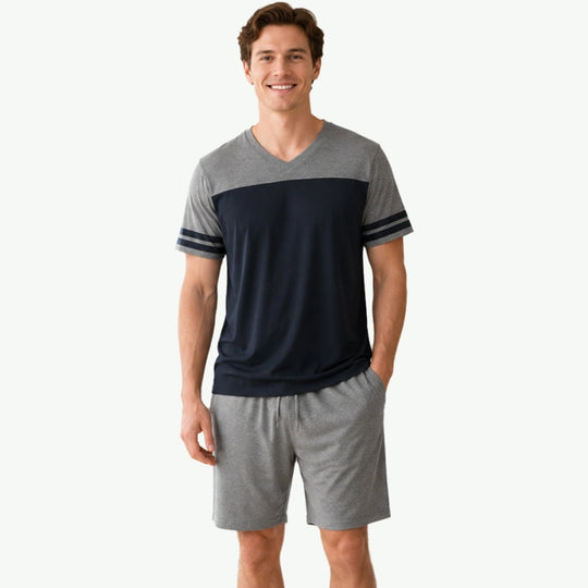 Customized Men Bamboo Short Pajama Set Vendors