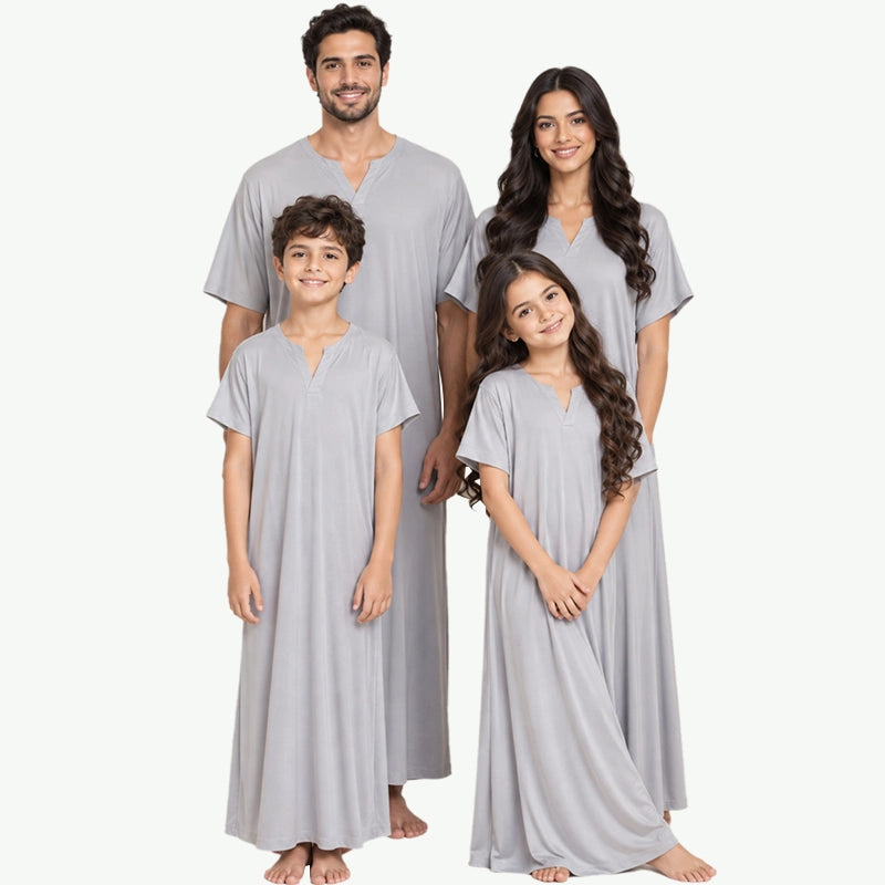Wholesale Family Matching Soft Bamboo Nightgowns