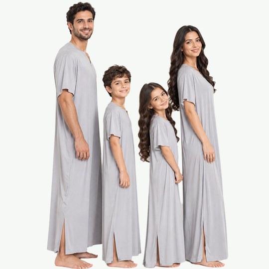 Wholesale Family Matching Soft Bamboo Nightgowns