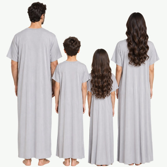 Wholesale Family Matching Soft Bamboo Nightgowns